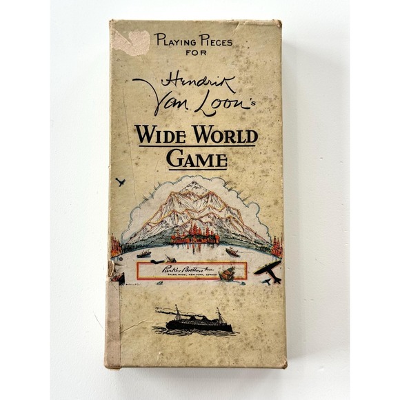 Vintage Other - Vintage Hendrik Van Loon's Wide World Game Pieces - 1933 Edition